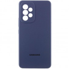 Чохол Silicone Cover Lakshmi Full Camera (AAA) with Logo для Samsung Galaxy A33 5G Темно-синій / Midnight blue