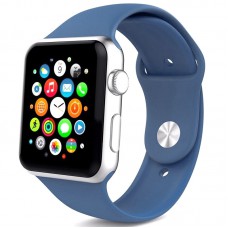 Силіконовий ремінець для Apple Watch 42/44/45/46/49mm Темно-синій / Midnight blue