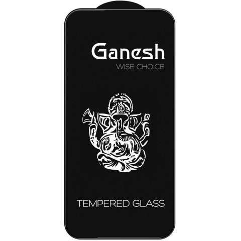 Захисне скло Ganesh (Full Cover) для Apple iPhone 13 Pro Max / 14 Plus (6.7") Чорний