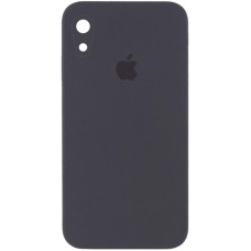 Чохол Silicone Case Square Full Camera Protective (AA) для Apple iPhone XR (6.1") Сірий / Dark Gray