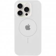 Чохол Silicone Case Full Protective (AA) with MagSafe для Apple iPhone 16 Pro Max (6.9") Білий / White