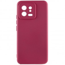 Чохол TPU GETMAN Liquid Silk Full Camera для Xiaomi 13 Бордовий / Marsala