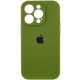 Чохол Silicone Case Full Camera Protective (AA) для Apple iPhone 16 Pro (6.3") Зелений / Dark Olive