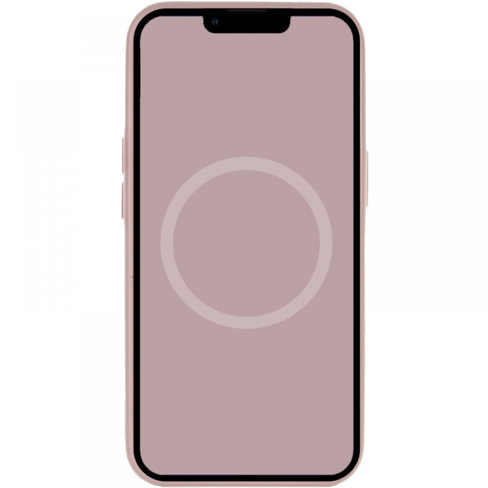Чохол Silicone case (AAA) with Magsafe and Animation для Apple iPhone 13 Pro (6.1") Рожевий / Chalk Pink