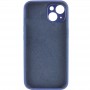 Чохол Silicone Case Full Camera Protective (AA) для Apple iPhone 14 (6.1") Синій / Deep navy / PVH