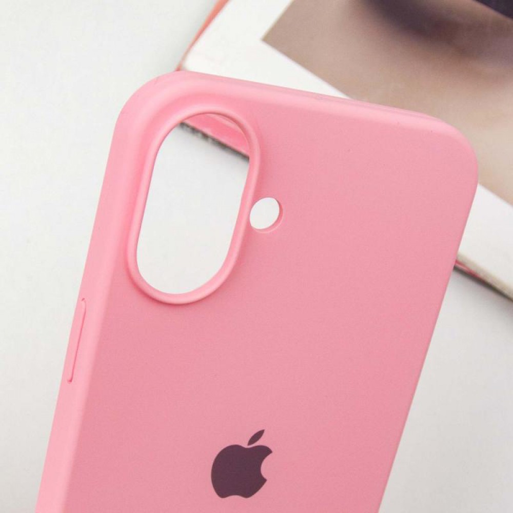 Чохол Silicone Case Full Protective (AA) для Apple iPhone 16 Plus (6.7") Рожевий / Light pink