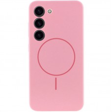 Чохол Silicone Cover Lakshmi Full Camera (AA) with MagFit для Samsung Galaxy S23 Рожевий / Light pink