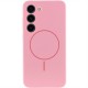 Чохол Silicone Cover Lakshmi Full Camera (AA) with MagFit для Samsung Galaxy S23 Рожевий / Light pink