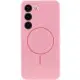 Чохол Silicone Cover Lakshmi Full Camera (AA) with MagFit для Samsung Galaxy S23 Рожевий / Light pink
