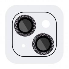 Захисне скло Metal Shine на камеру (у упак.) для Apple iPhone 14 (6.1") / 14 Plus (6.7") Чорний / Midnight