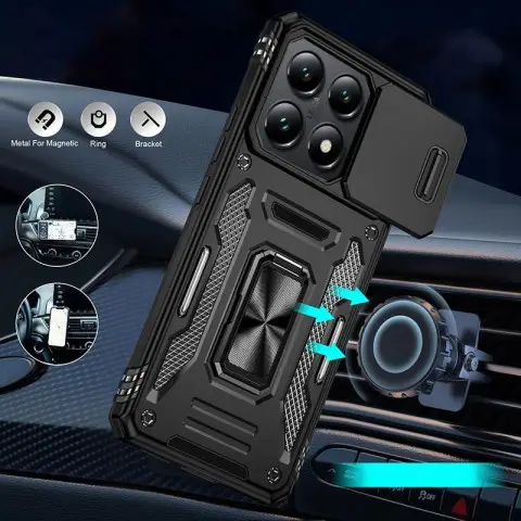 Ударостійкий чохол Camshield Army Ring для Xiaomi 14T Чорний / Black