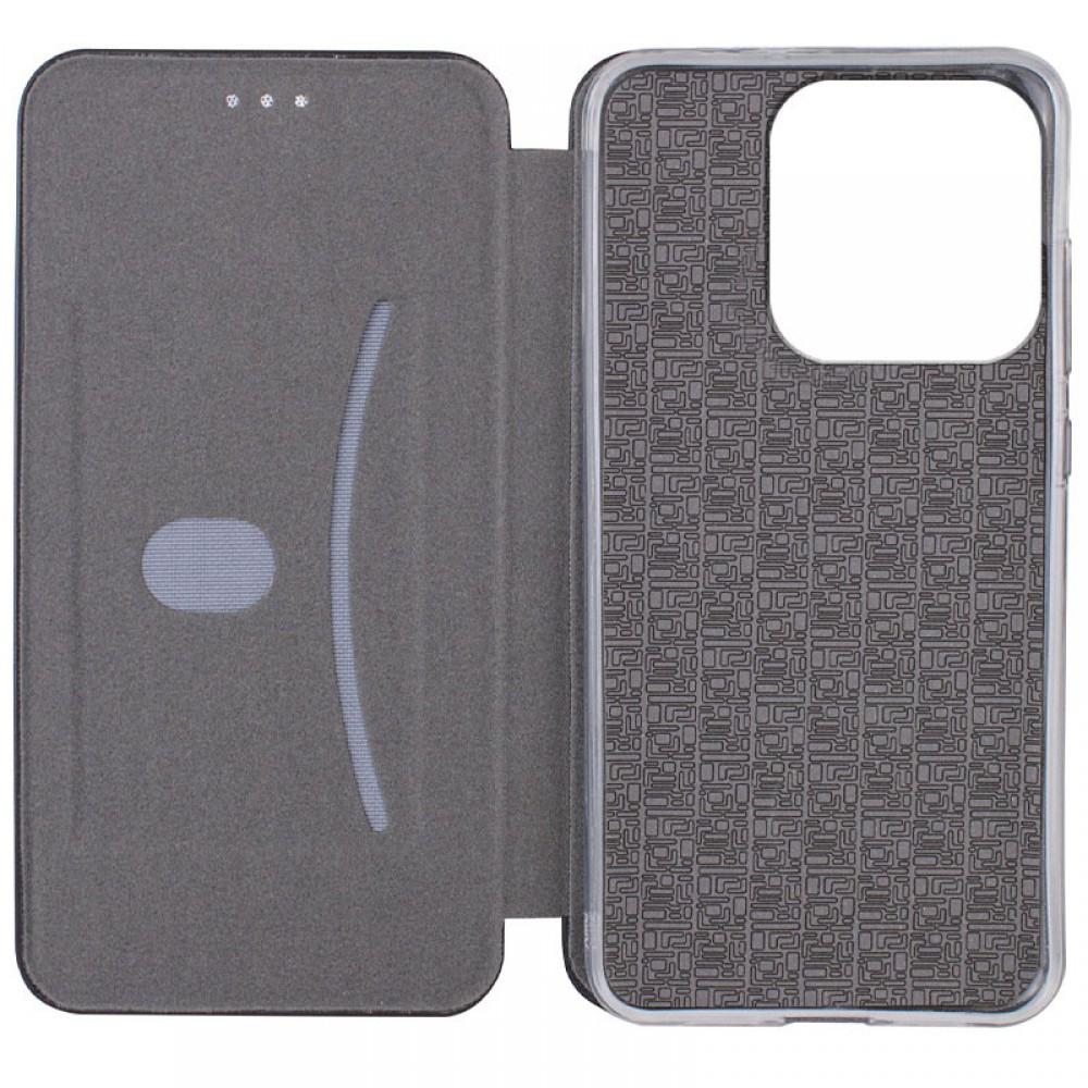 Шкіряний чохол-книжка Classy для Xiaomi Redmi 12C Темно-синій