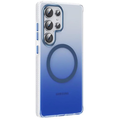 Чохол TPU+PC Phantom with MagSafe для Samsung Galaxy S25 Ultra Blue