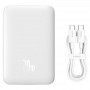 Портативне ЗП Power Bank Baseus Magnetic Mini 20W c БЗП 10000 mAh (PPCX070001) White