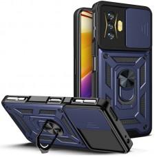 Ударостійкий чохол Camshield Serge Ring для Xiaomi Poco F4 GT Синій