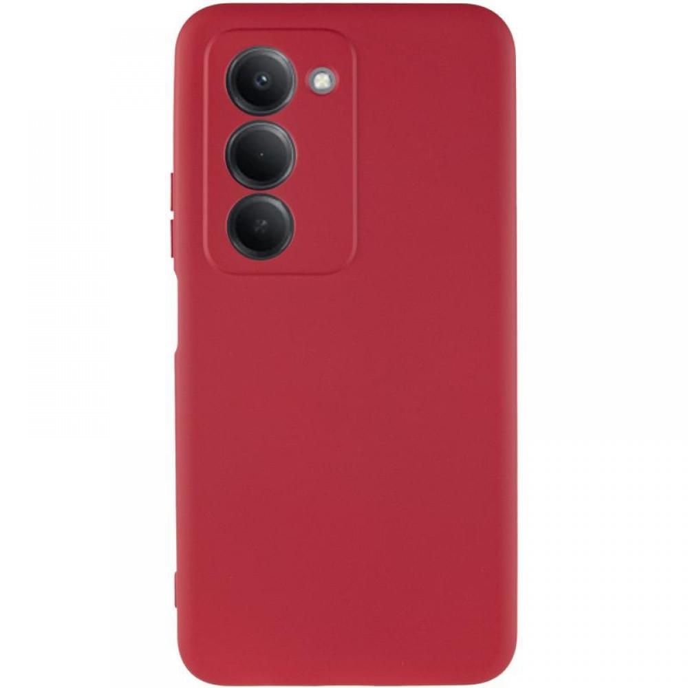 Чохол TPU GETMAN Liquid Silk Full Camera для Xiaomi Redmi 15 (EU) Червоний / Dark Red