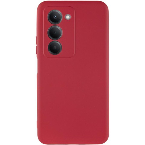 Чохол TPU GETMAN Liquid Silk Full Camera для Xiaomi Redmi 15 (EU) Червоний / Dark Red