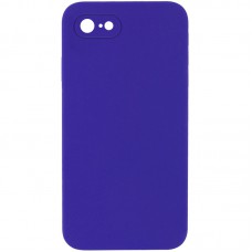 Silicone Case Square Full Camera Protective (AA) NOLOGO для Apple iPhone 7 / 8 / SE (2020) (4.7") Фіолетовий / Ultra Violet