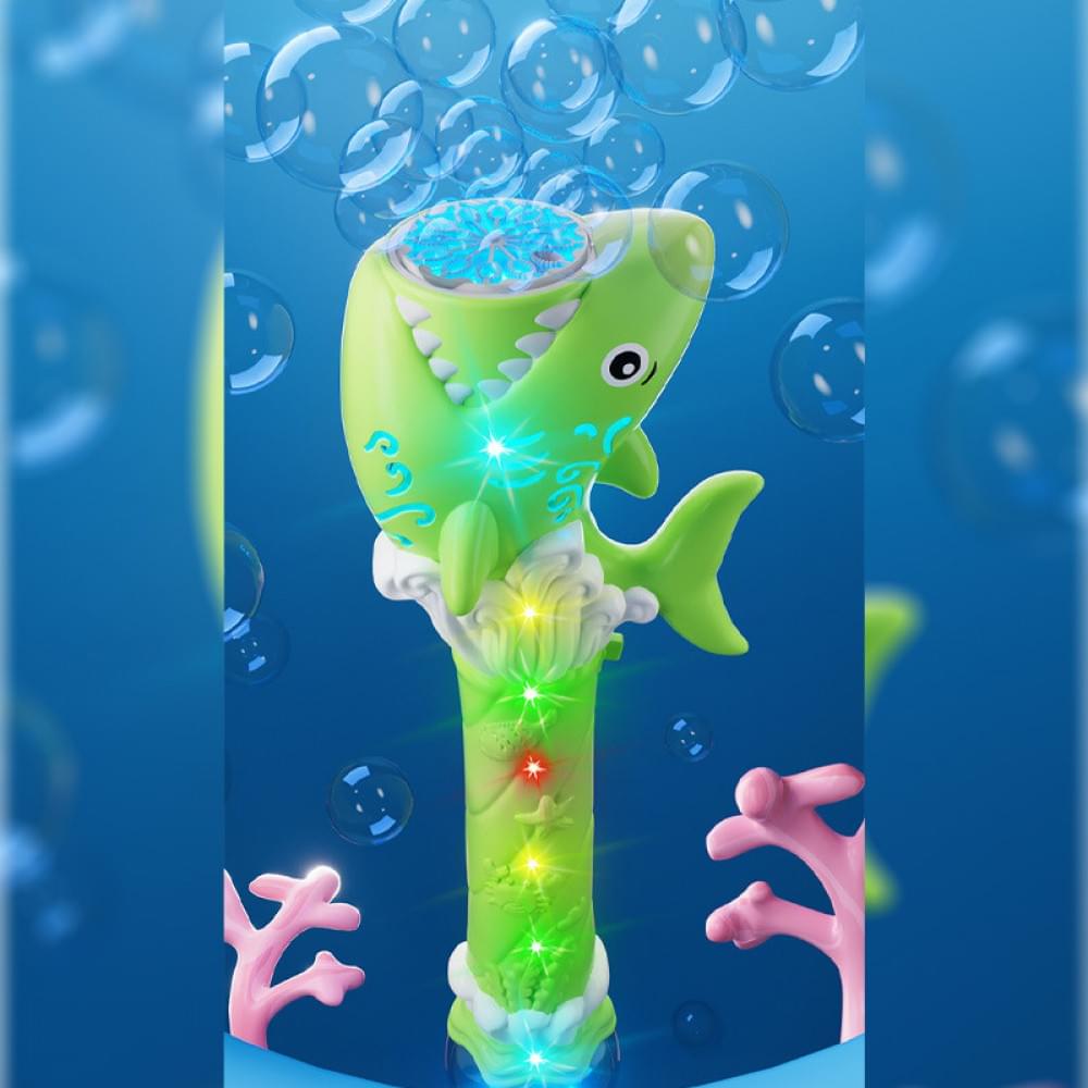 Пістолет з мильними бульбашками H038 Shark + bottle 50ml Green