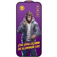 Захисне скло 5D Anti-static Purple (тех.пак) для Apple iPhone 17 Pro (6.3") Чорний