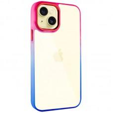 Чохол TPU+PC Fresh sip series для Apple iPhone 14 (6.1") Синій / Рожевий