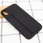 Чохол Silicone Case Hand Holder для Apple iPhone XS Max (6.5") Чорний / Black