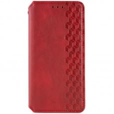 Шкіряний чохол-книжка GETMAN Cubic (PU) для Samsung Galaxy A37 5G Червоний