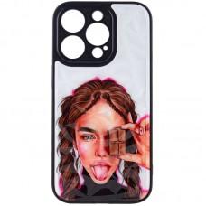 TPU+PC чохол Prisma Ladies для Apple iPhone 14 Pro (6.1") Chocolate