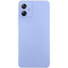Чохол TPU GETMAN Liquid Silk Full Camera для Motorola Moto G54 Бузковий / Light purple