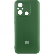 Чохол Silicone Cover Lakshmi Full Camera (AA) with logo для Xiaomi Redmi 12C / Poco C55 Зелений / Dark green