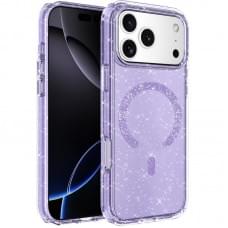 Чохол TPU Eclipse Sparkle (MagFit) для Apple iPhone 17 Pro Max (6.9") Purple