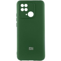 Чохол Silicone Cover Lakshmi Full Camera (AAA) with Logo для Xiaomi Redmi 10C Зелений / Cyprus Green