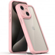 TPU чохол Transparent + Colour 1,5mm для Apple iPhone 13 (6.1") Pink