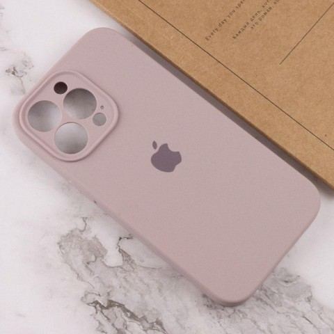 Чохол Silicone Case Full Camera Protective (AA) для Apple iPhone 15 Pro Max (6.7") Сірий / Lavender