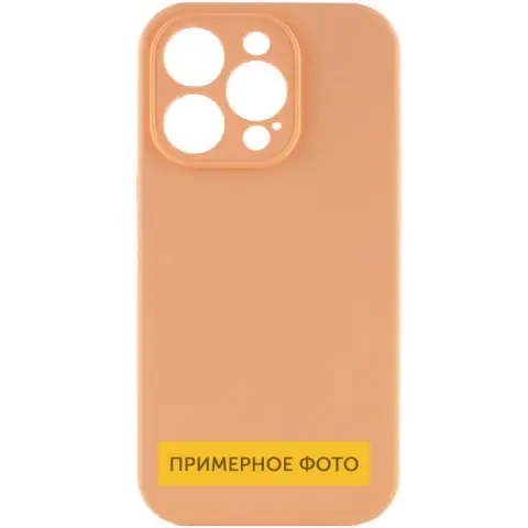Чохол Silicone Case Full Camera Protective (AA) NO LOGO для Apple iPhone 16 (6.1") Помаранчевий / Cantaloupe