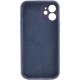 Чохол Silicone Case Full Camera Protective (AA) NO LOGO для Apple iPhone 12 (6.1") Темно-синій / Midnight blue