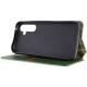 Шкіряний чохол книжка GETMAN Cubic (PU) для Samsung Galaxy A36 5G / A56 5G Зелений