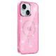 Чохол TPU Eclipse Sparkle (MagFit) для Apple iPhone 14 (6.1") Pink