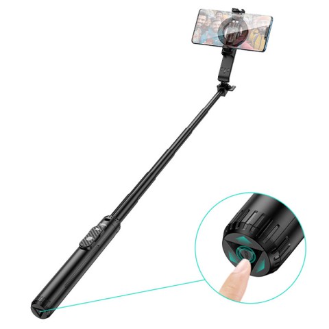 Монопод для селфі Hoco K25 magnetic трипод + знімний BT пульт Black