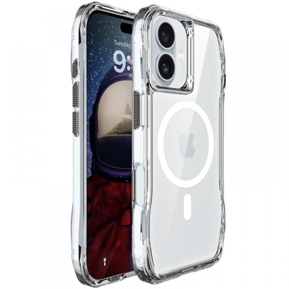 Чохол TPU Space Octagon with MagSafe для Apple iPhone 16 (6.1") Clear
