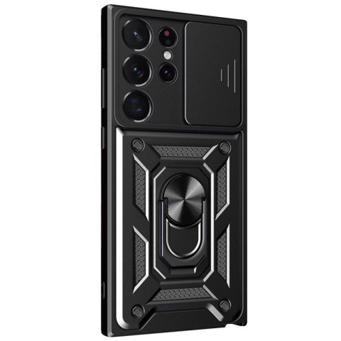 Чохол Ummi Camshield Serge Ring для Samsung Galaxy S25 Ultra Чорний