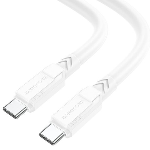 Дата кабель Borofone BX81 Type-C to Type-C 60W (1m) Білий