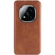 Шкіряний чохол-книжка GETMAN Cubic (PU) для Xiaomi Redmi Note 14 Pro 5G / 14 Pro+ Коричневий