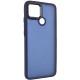 Чохол TPU+PC Lyon Frosted для Oppo A15s / A15 Navy Blue