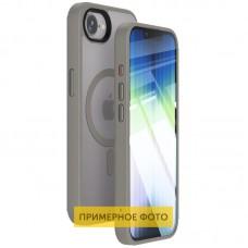 TPU+PC чохол Metal Buttons with MagSafe Colorful для Samsung Galaxy S24 Ultra Сірий / Grey