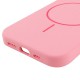 Чохол Silicone Case Full Protective (AA) NO LOGO with MagSafe для Apple iPhone 12 Pro Max (6.7") Рожевий / Light pink