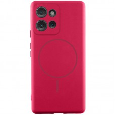 Чохол Silicone Cover Lakshmi Full Camera (AA) with MagFit для Motorola Moto G75 5G Червоний / Rose Red