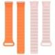 Ремінець Dual-color Magnetic для Xiaomi Mi Band 9/8/10 Light Pink / Orange