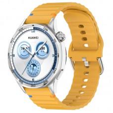 Силіконовий ремінець Wavy для Smart Watch 20mm Dark Yellow