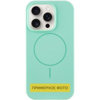 Чохол Silicone Case Full Protective (AA) NO LOGO with MagSafe для Apple iPhone 14 Plus (6.7") Зелений / Spearmint
